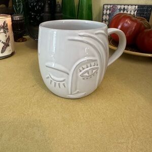Artistic White Ceramic Mug
